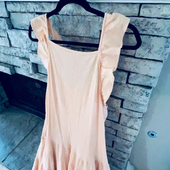 Free People Maxi Dress Size Small- Soft Peace Color Tiered Maxi Dress - Picture 7 of 13